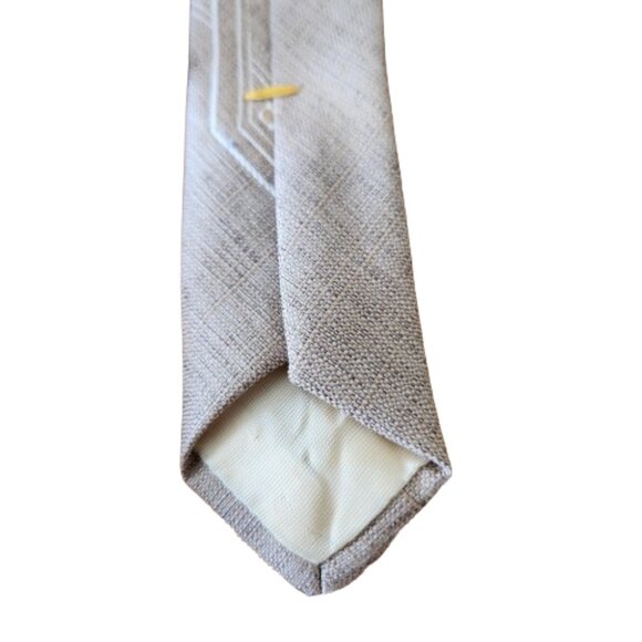 Vintage Don Loper Beverly Hills Necktie – Light Grey, 143cm x 7.5cm - Picture 3 of 7